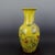 Early 20th Century Chinese Ceramic Qing Dynasty Qianlong Marked Yellow Ground Crackle Glaze Porcelain Vase Hand Painted Twelve Chinese Zodiac Signs Pattern For Sale - Image 5 of 6