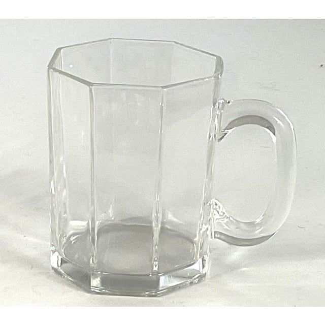 ARCOROC France -Durand octime coffee mugs Set of six Eight sided geometric octagon shape Tempered heat resistant glass...