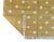 Casa Cosima Handmade Cotton Area Rug Natural Vegetable Dyed Mustard and White Diamond Dhurrie-9'x12' For Sale - Image 4 of 10