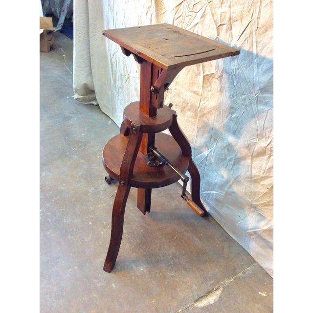 French Early 1800s French Walnut Camera Stand For Sale - Image 3 of 13
