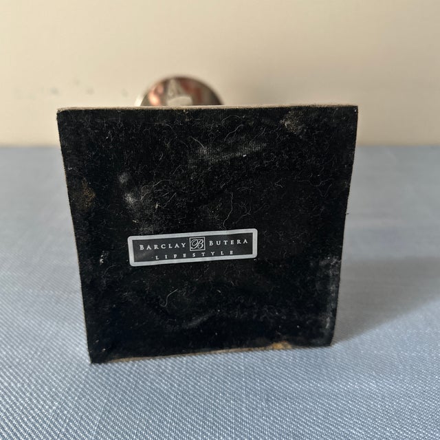 1990s Barclay Buyers Seahorse Silver Candle Holder For Sale - Image 9 of 10