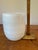 Handblown White & Cream Large Swirled Vase For Sale In Portland, OR - Image 6 of 7