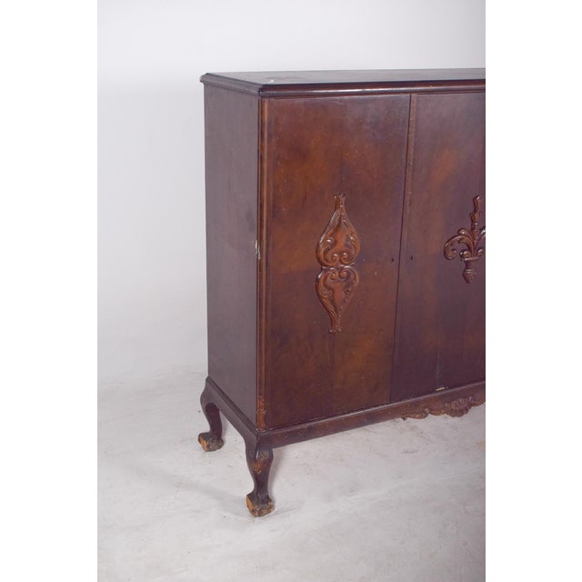 Antique English Sideboard with Three Doors, 1890s For Sale - Image 3 of 6