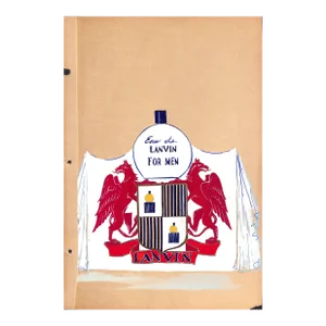Lanvin of Paris Original Circa 1950s Advertising Watercolor Artwork