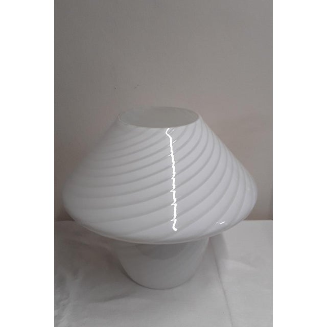Large Vintage Italian Mushroom Table Lamp from Vetri Murano, 1970s For Sale - Image 4 of 8