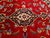 Vintage Persian Kashan Rug, Hand-Knotted Wool, Floral Pattern, Red & Navy, 4x6 For Sale - Image 15 of 17