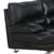 Black Nicoletti Black Modern Leather Loveseat For Sale - Image 8 of 11