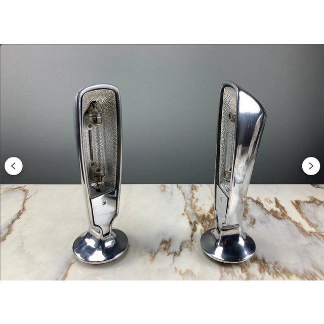 Art Deco Wall Sconces in Aluminum Magnesium by Jorge Pensi, 1980s, Set of 2 For Sale - Image 4 of 11