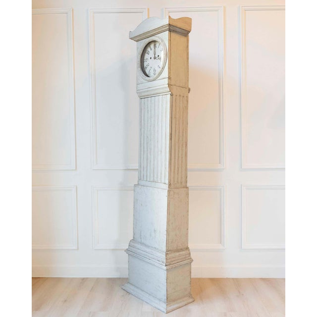 Early 19th-Century Swedish Gustavian Longcase Clock, Circa 1800 For Sale - Image 10 of 12