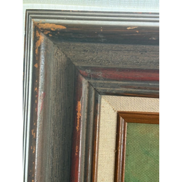 Midcentury Southeast Asian Oil Painting – Carabao Cart at Sunset “Homeward Bound” Signed by Listed Filipino Artist Jose Tinsay For Sale In San Francisco - Image 6 of 12