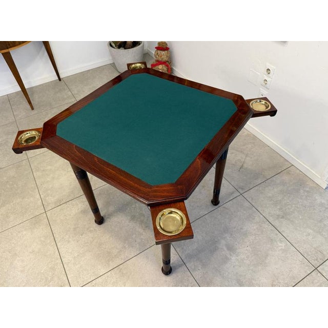 Antique Game Table in Mahogany from Thonet, 1890s For Sale - Image 4 of 16