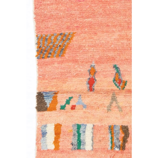 Mid Century Moroccan Rug 4'1" X 5’10" For Sale In New York - Image 6 of 6