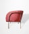 Modern 1970s Milo Baughman Attributed Rod Lounge Chair in Rose Chenille For Sale - Image 3 of 6