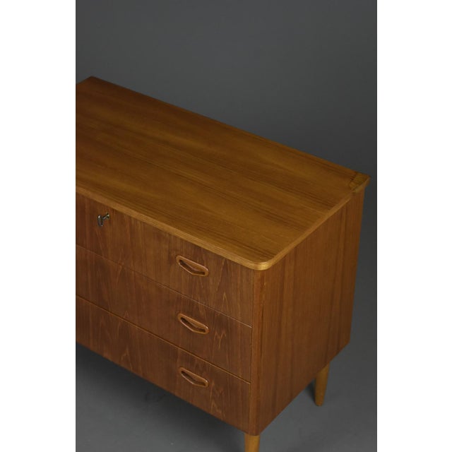 Scandinavian Teak Chest of Drawers, 1960s For Sale - Image 6 of 12