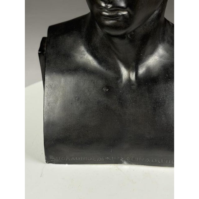 Greek Style Bust of Doryphoros, Late 20th Century, Gypsum For Sale - Image 13 of 18