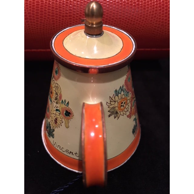 Charlotte DI Vita Limited Edition HandPainted Miniature Enamel Teapot