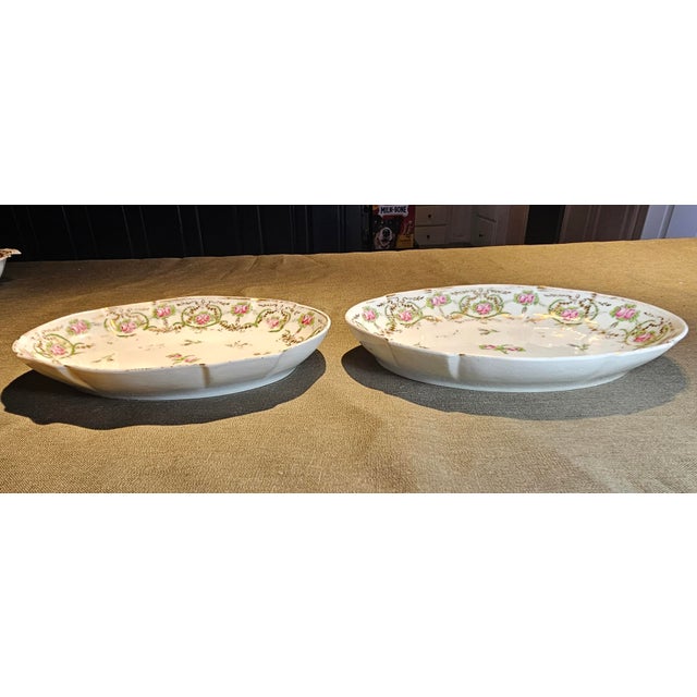 Early 19th Century Old Paris Porcelain Oval Bowls - Set of 2 For Sale - Image 4 of 12