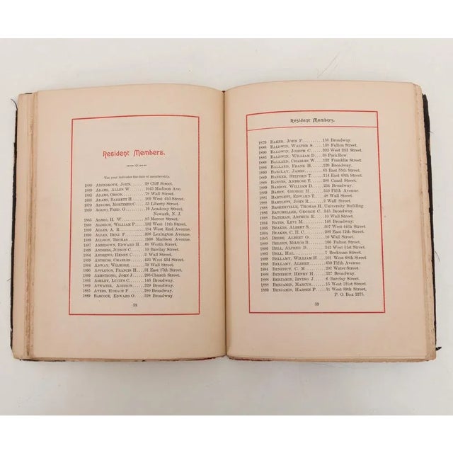 1890 Republican Club New York City Membership Directory For Sale In Richmond - Image 6 of 10