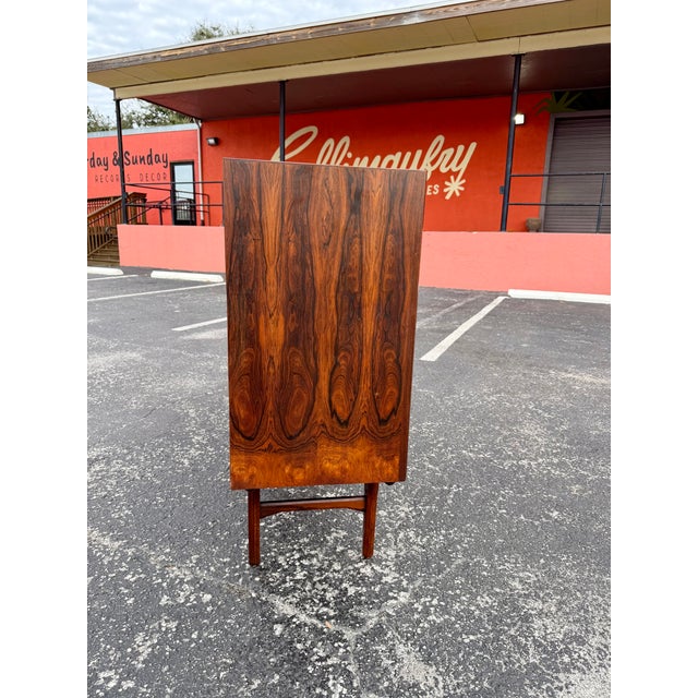 Mid Century Danish Rosewood Highboard Attr. To Kurt Ostervig For Sale - Image 12 of 14