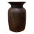 Vintage Early 20th Century Village Brown Wood Table Vase For Sale