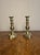 Pair of quality antique Victorian brass candlesticks, having a pair of Victorian brass candlesticks with turned shaped...