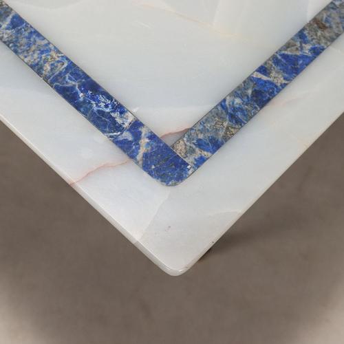 Italian Center Table in Bronze with Stone Top For Sale - Image 5 of 11