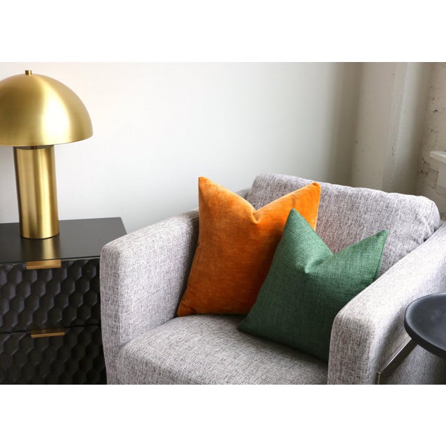 Dark Green Woven Pillow Cover 22x22 Chairish