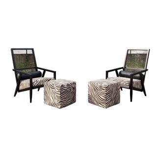Set of Astoria HB Lounge Chair and Ottoman from BBB Bonacina, 2015 For Sale
