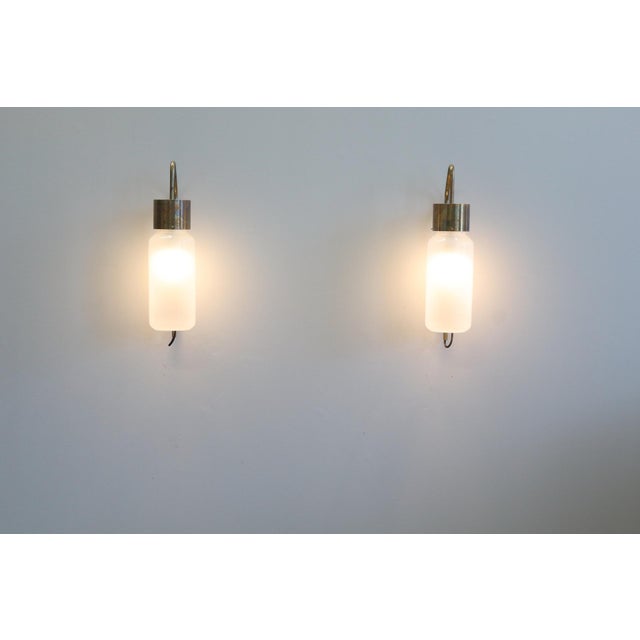 Dominioni Azucena Model LP10 Brass Wall Lamps by Luigi Caccia Dominioni for Azucena, 1958, Set of 2 For Sale - Image 15 of 15