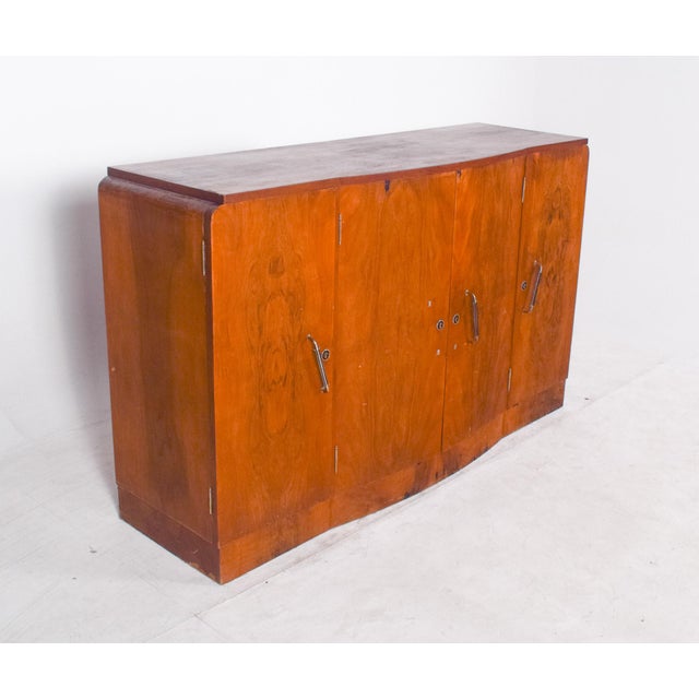 Vintage Portuguese Sideboard in Walnut, 1920 For Sale - Image 12 of 13