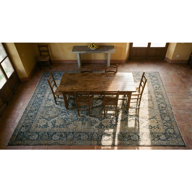 1930s Persian Tabriz Carpet ( 7'7" x 10'4" - 230 x 315 ) For Sale - Image 13 of 13