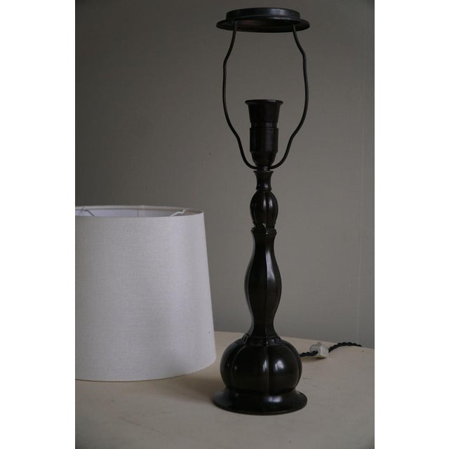 Danish Art Deco Table Lamp attributed to Just Andersen, 1920s For Sale - Image 13 of 14