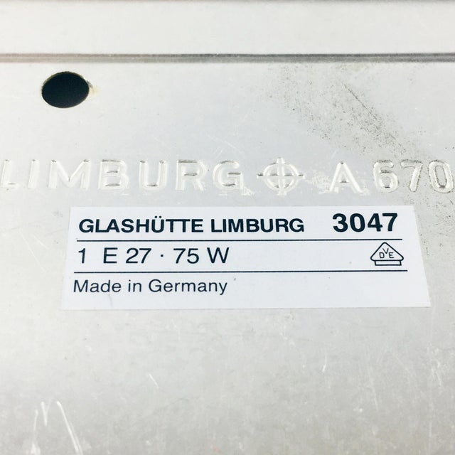 Mid-Century Amber Bubble Glass Flush Mount by Helena Tynell for Limburg, 1970s For Sale - Image 11 of 12