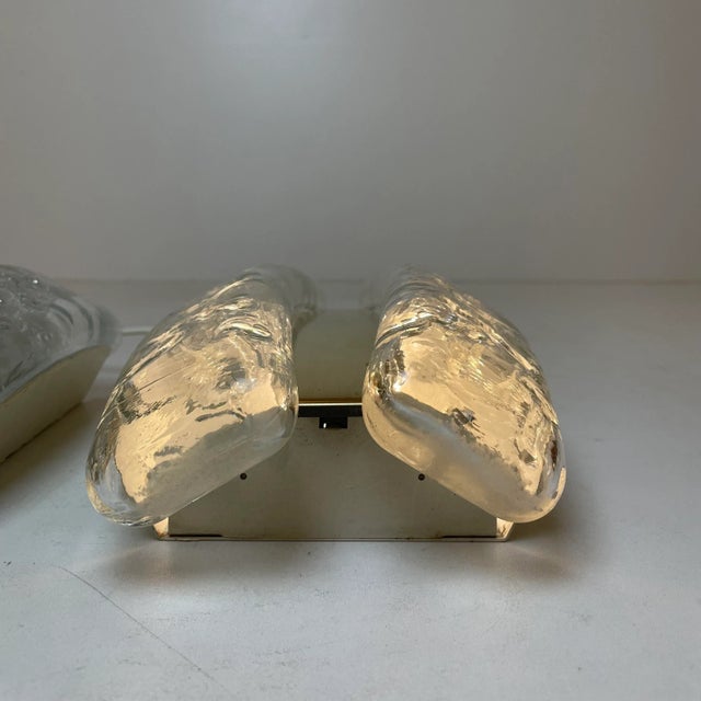 Glass and Brass Sconces from Doria Leuchten, Germany, 1960s, Set of 2 For Sale - Image 10 of 18