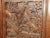 Vintage Oriental Asian Brown Hand Carved Wood Four Panel Screen ~ Room Divider For Sale - Image 14 of 17