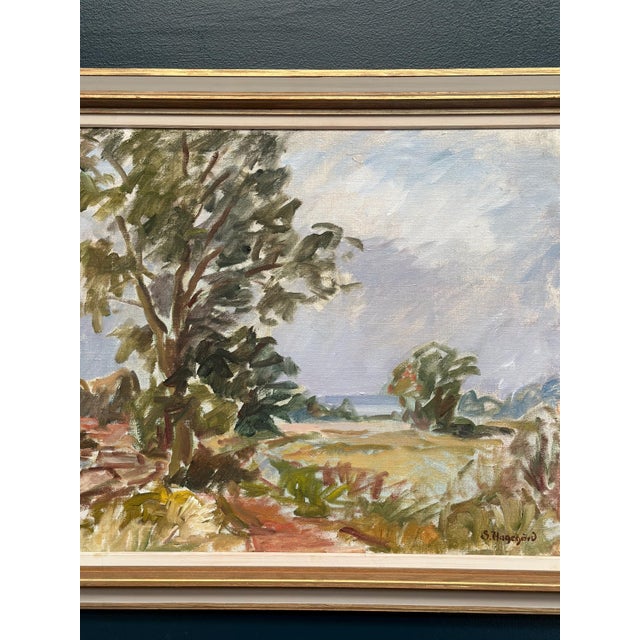 Sigurd Hagegård, Landscape, 1960s, Oil on Canvas, Framed For Sale - Image 5 of 12