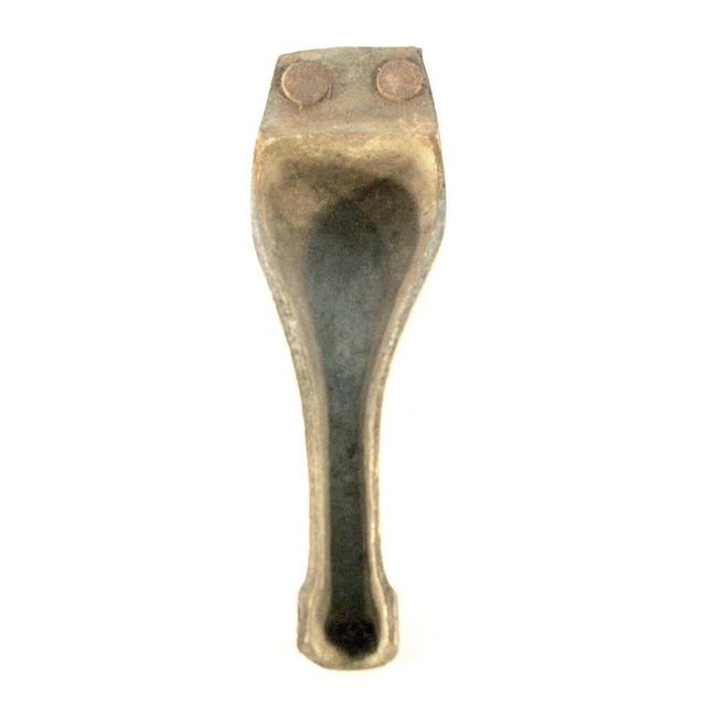 Set of Steel Medical Cabinet Furniture Legs For Sale - Image 4 of 4