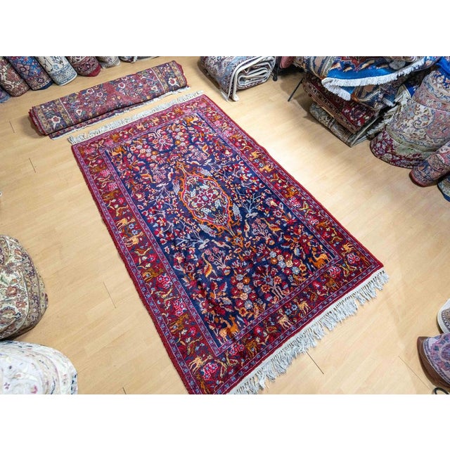 Middle Eastern Hand-Knotted Farmahin Dastjan Sarough Rug For Sale - Image 3 of 14