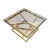 Regency Style Brass and Glass Coffee Table For Sale
