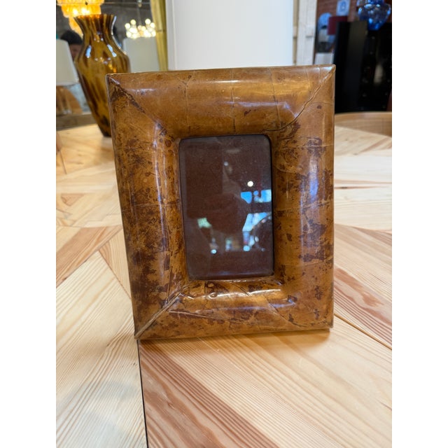 Amber Brown Vintage Picture Frame For Sale In Los Angeles - Image 6 of 6