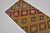 Small Vintage Geometric Kilim Rug For Sale - Image 10 of 10