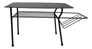 Vintage Coffee Table with Magazine Rack, 1950s