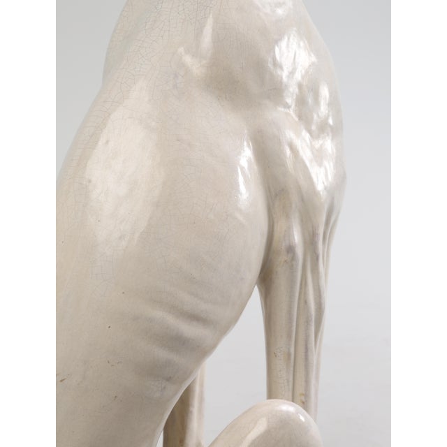 Vintage Italian Whippet Sculpture For Sale - Image 12 of 15