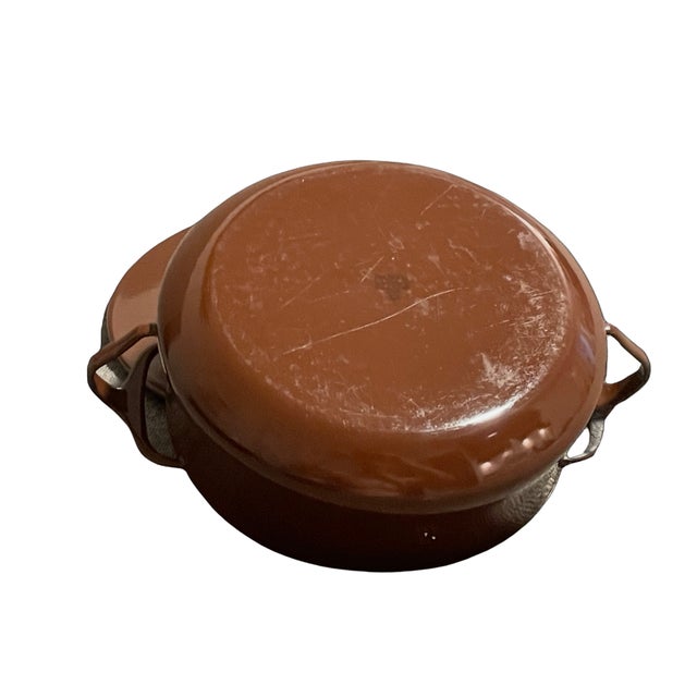 Vintage Dansk Kobenstyle Enamel Casserole / Dutch Oven For Sale In Atlanta - Image 6 of 6