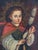 Antique Peruvian Colonial School Religious Portrait in Carved Giltwood Frame For Sale - Image 4 of 5