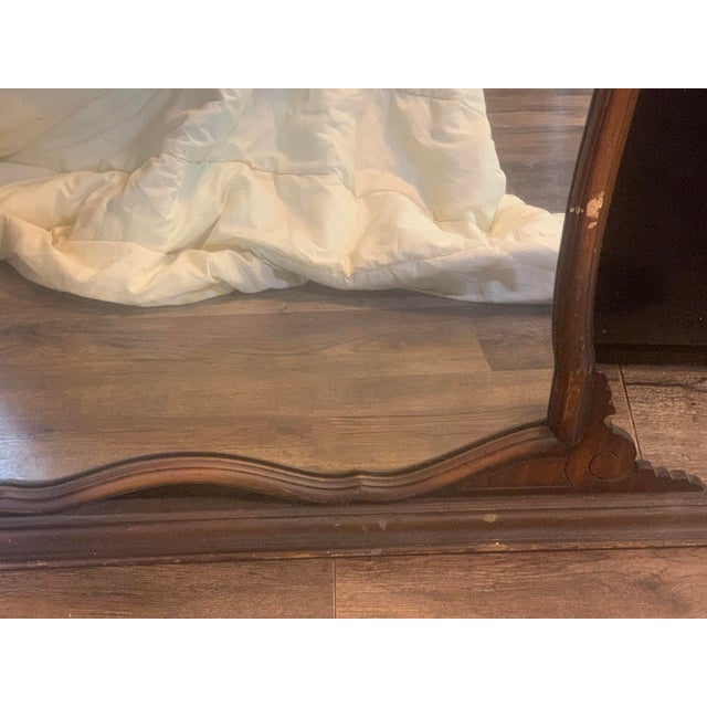 Late 19th Century Antique Federal Wood Framed Mirror 1800's Era For Sale - Image 5 of 12