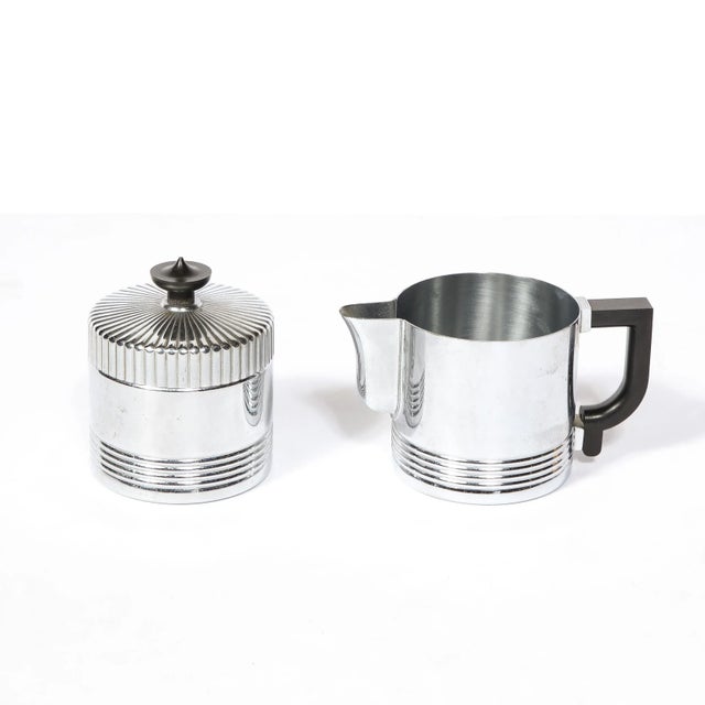 Art Deco Machine Age Chrome Coffee Service With Bakelite Handles by Chase For Sale - Image 10 of 12