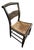 Antique Hitchcock-Style Black & Gold Stenciled Caned Side Chair [Gm] For Sale