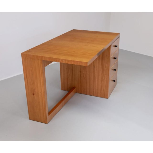 Black Modernist Maple Desk by Dick Russell for Ray Leigh, 1980s For Sale - Image 8 of 18