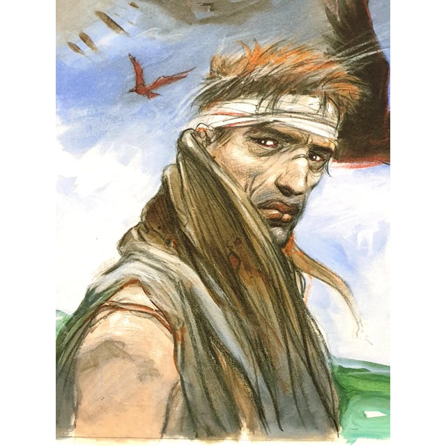 Enki Bilal - Gaze - Original Lithograph 2012 For Sale